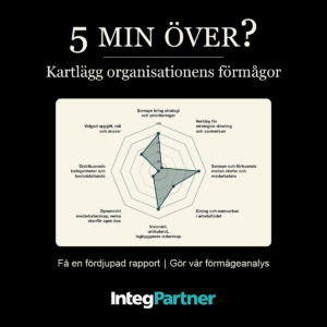 IntegPartner introducerar: Förmågeanalys visar organisationens styrkor och förbättringsområden
